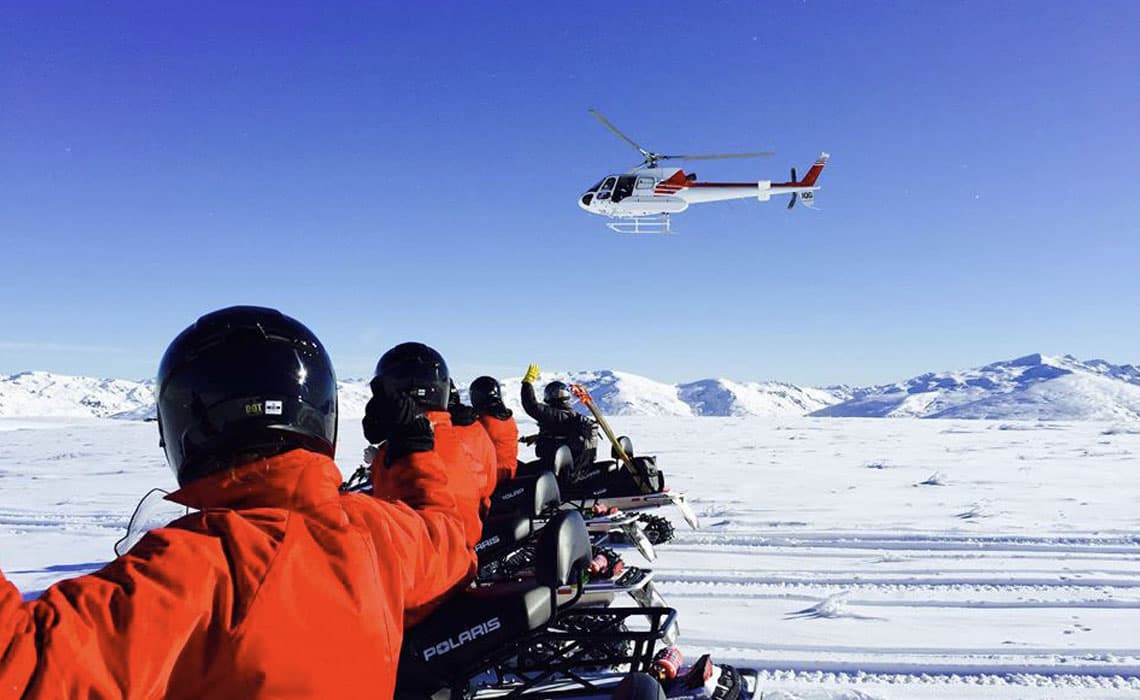 Queenstown Snowmobiles and Glacier Southern Lakes Helicopter 